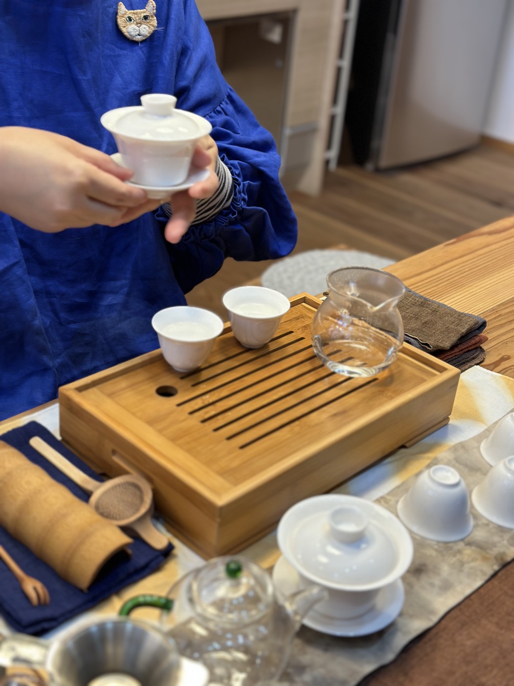 中国茶をいれるところ